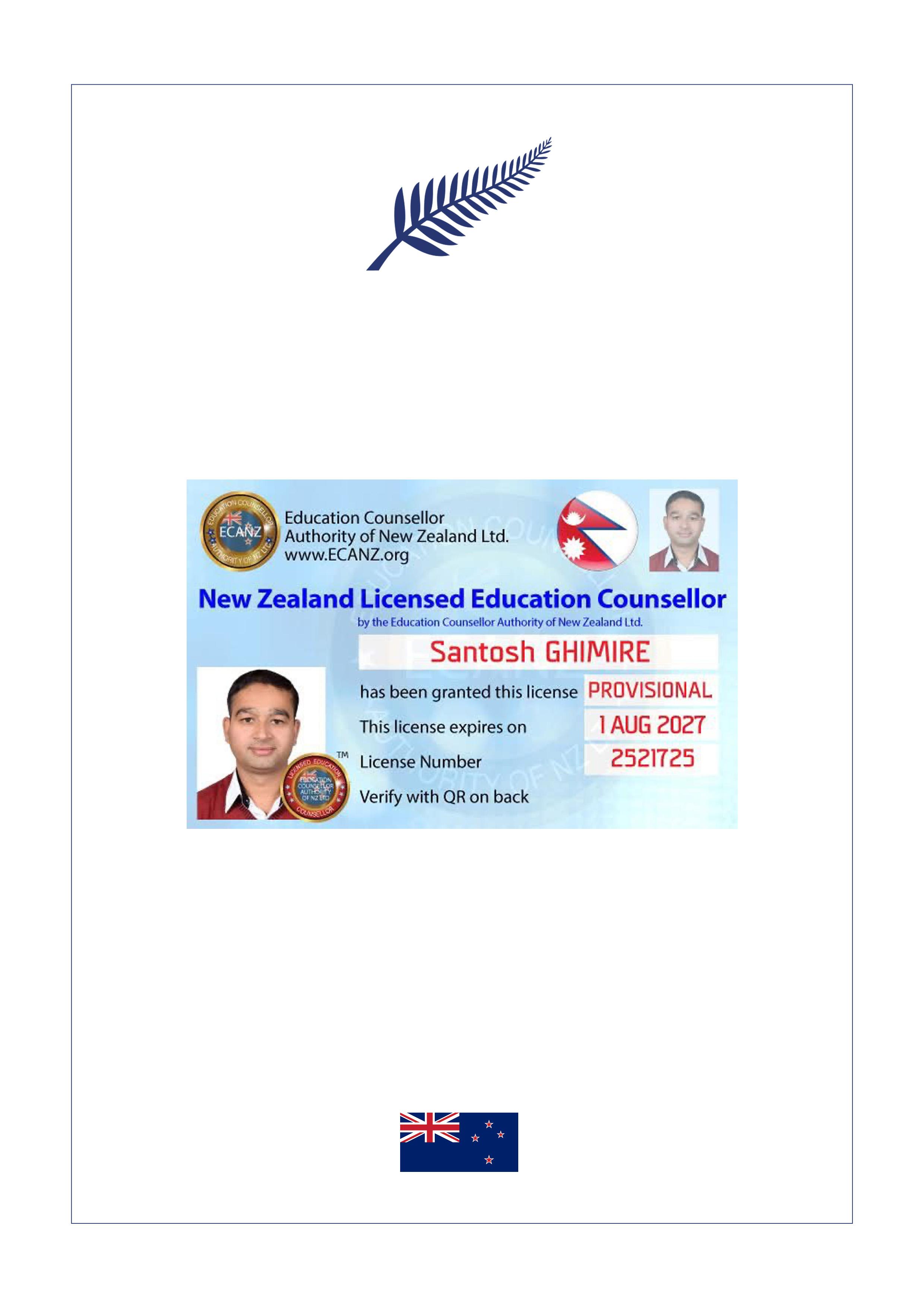 New Zealand Licensed Education Counsellor